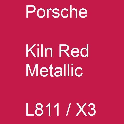 Porsche, Kiln Red Metallic, L811 / X3.